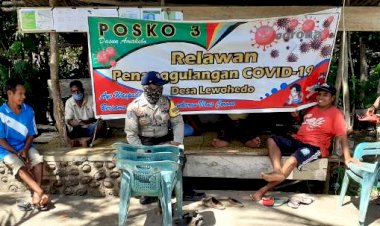 Pantau-Pos-Covid,-Bripka-Irwan-Himbau-Warga-Taati-Protokol