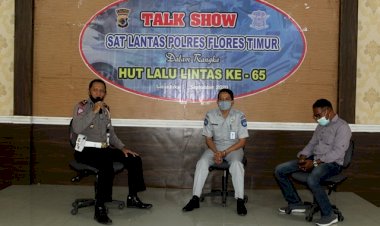 Sat-Lantas-Polres-Flotim-Gelar-Talk-Show-Keselamatan-Berlalu-Lintas