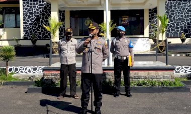 Berikan-Arahan-Kepada-Personelnya,-Kapolres-Flotim-Sampaikan-Beberapa-Hal