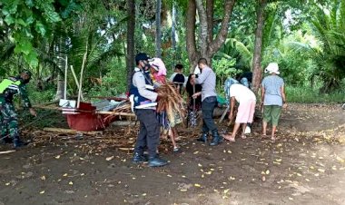 Sinergitas-TNI-POLRI-Dan-Masyarakat-Giat-Bakti-Karya-Pembukaan-Jalan-Dalam-Rangka-Hut-Kodam-Udayana