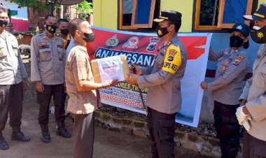 Peringati-Hari-Bhayangkara-Ke-75,-Polres-Flotim-Lakukan--Giat-Anjangsana