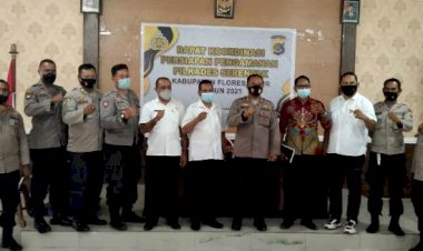 Polres-Flotim-Gelar-Rakor-Persiapan-Pengamanan-Pilkades-Serentak-2021