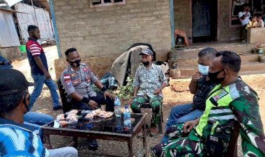 Peduli-Warga-Binaannya,-Bhabin-Bersama-Babinsa-Laksanakan-Sambang-Penggalangan