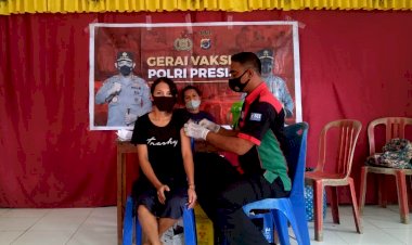 Peringati-Hari-Bhayangkara-Ke-76,-Polres-Flotim-Gelar-Vaksinasi-di-Desa-Lewohala