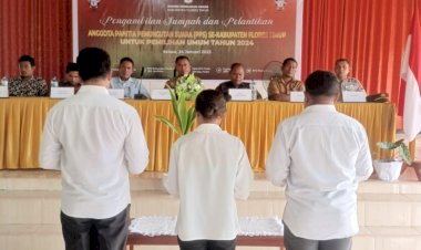 Pelantikan-Anggota-PPS,-POLRI-Nyatakan-Siap-Amankan-Pemilu-Tahun-2024