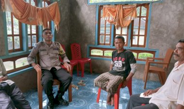 Bhabinkamtibmas-sambang-warga-Desa-Binaan,-Sampaikan-pesan-Kamtibmas