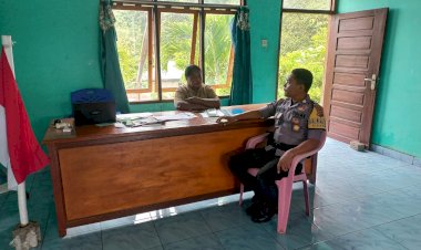 Himbau-Kamtibmas-Bhabinkamtibmas-Polsek-Adonara-Timur-Laksanakan-Giat-Sambang