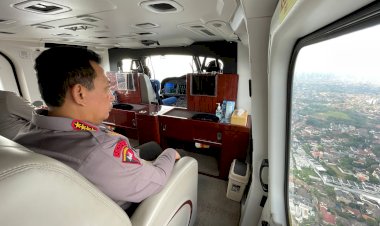 Kapolri-Naik-Heli-Pantau-Langsung-Arus-Mudik-di-Jalan-Tol-dan-Arteri