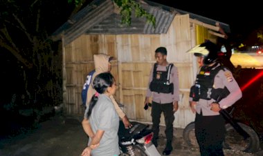 Minimalisir-Tindak-Kejahatan,-Patroli-Lampu-Biru-Satuan-Samapta-Polres-Flotim-Gelar-Patroli-Malam-Hari