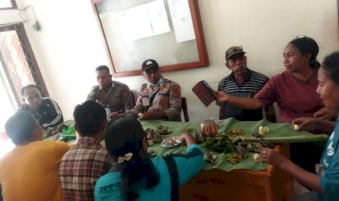 Jalin-Kemitraan,-Bhabinkamtibmas-Polsek-Adonara-Sambangi-Pemerintahan-Witihama