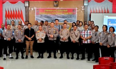 Kunjungi-Polres-Flotim,-Kabid-Propam-Sosialisasikan-Perpol-Nomor-7-Tahun-2022-Dan-Pembinaan-Etika-Profesi-Polri