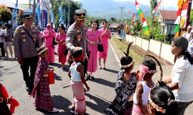 Lakukan-Kunker-Perdananya,-Kapolres-Flotim-Kunjungi-Dua-Polsek-Sekaligus