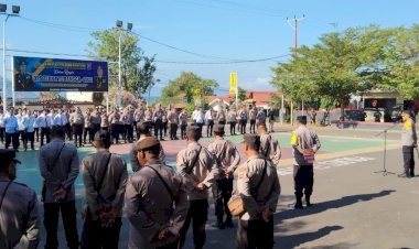 Demi-Kelancaran-Tugas,-Kapolres-Flores-Timur-Tekankan-Ini-Kepada-Personilnya-Saat-Jam-Pimpinan