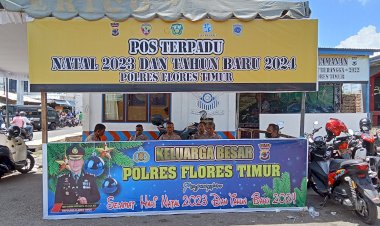 Hari-Pertama-Operasi-Lilin-Turangga-2023-Pos-Terpadu-Polres-Flotim-Jaga-Situasi-Keamanan-Tetap-Kondusif