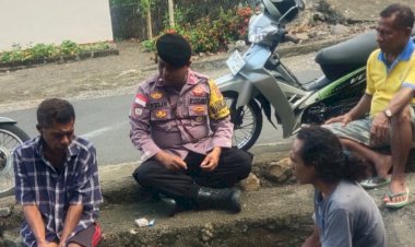 Bhabinkamtibmas-Desa-Bedalewun-Sambangi-Tokoh-Masyarakat-dan-Pemuda-setempat