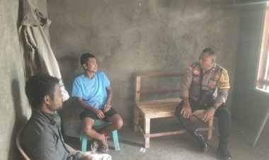 Bhabinkamtibmas-Kelurahan-Lokea-menyambangi-warga-masyarakat-Kelurahan-Pohon-Sirih,-Larantuka.