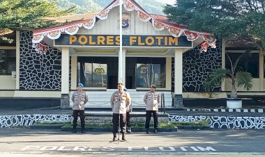 Ikhlas-dalam-tugas,-Penekanan-Kapolres-Flotim-saat-Apel-Jam-Pimpinan-kepada-Anggotanya