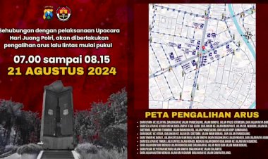 *Begini-Rekayasa-Lalu-Lintas-Saat-Upacara-Hari-Juang-Polri-di-Surabaya*