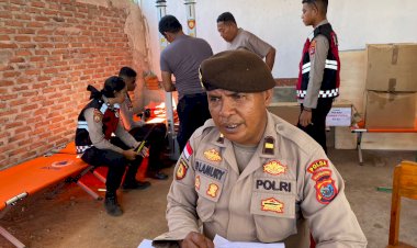 Tingkatkan-Keamanan-Saat-kunjungan-Wakil-Presiden,-Unit-Samapta-Polres-Flotim-Pasang-Secdoor
