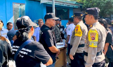 Waka-Polres-Flotim-Tinjau-Arus-Peziarah-Semana-Santa-ke-Wureh