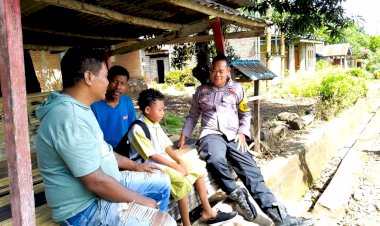 Bhabinkamtibmas-Desa-Riangkemie-Ajak-Warga-Dukung-Ketahanan-Pangan-dan-Waspadai-TPPO-serta-Premanisme