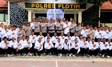 Polres-Flotim-Gelar-Upacara-Pembukaan-Pelatihan-Gada-Pratama-Satpam-Gelombang-VIII-Polda-NTT-Tahun-2025