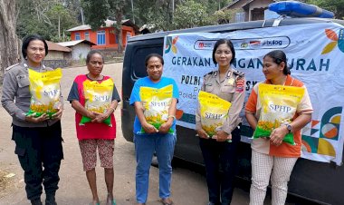 Polres-Flotim-Gelar-Gerakan-Pangan-Murah-Serentak,-Sediakan-2-Ton-Beras-SPHP-untuk-Warga-Wulanggitang