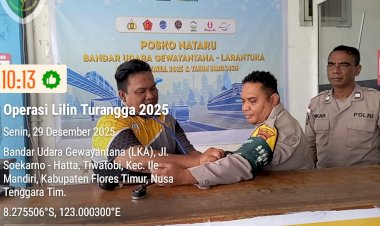 Pastikan-Personel-Tetap-Prima,-Satgas-Banops-Operasi-Lilin-Turangga-2025-Polres-Flotim-Turun-Cek-Kesehatan