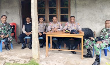 Pengamanan-di-Pos-2-Lewonara,-TNI–Polri-Hadirkan-Rasa-Aman-bagi-Masyarakat
