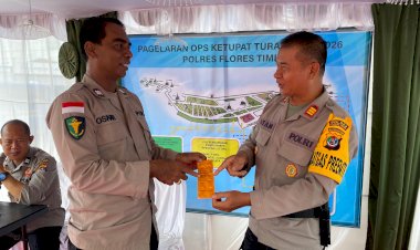 Hari-Terakhir-Ops-Ketupat-2026,-Sidokkes-Polres-Flotim-Kembali-Bagikan-Vitamin-untuk-Personel