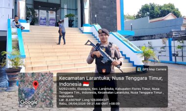 Antisipasi-Kejahatan,-Pamobvit-Polres-Flotim-Amankan-Sejumlah-Bank-di-Flotim