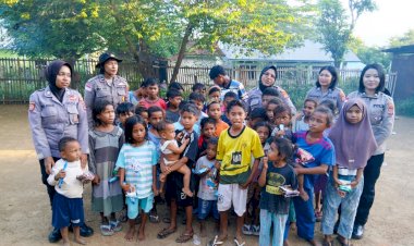 Senyum-Kembali-Terpancar,-Polwan-Polwan-Polres-Flotim-Gelar-Trauma-Healing