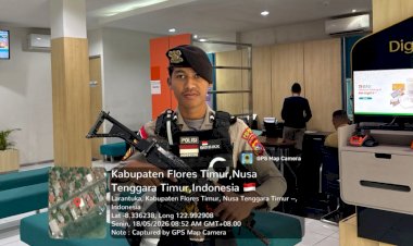 Hadir-dengan-Humanis,-Unit-Pamobvit-Polres-Flores-Timur-Pastikan-Aktivitas-Perbankan-Berjalan-Aman-dan-Nyaman