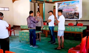 Pastikan-Semua-Siap,-Kapolres-Flotim-AKBP-Gede-Putra-Yase-Kembali-Cek-Lokasi-Prosesi-Damai-Lewonara–Bele