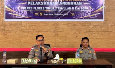 Pimpin-Monitoring-dan-Evaluasi,-Kapolres-Flotim-Dorong-Penggunaan-Anggaran-Efektif-dan-Tepat-Sasaran