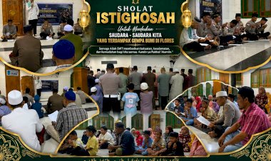 Kepedulian-di-Tengah-Musibah-Gempa,-Polres-Flores-Timur-Gelar-Doa-Bersama