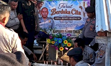 Selamat-Jalan-Aipda-Benny-Maipauw,-Polres-Flotim-Lepas-dengan-Penghormatan-Terakhir