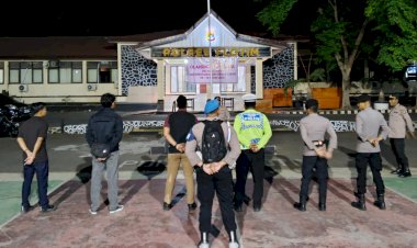Patroli-Malam-Polres-Flores-Timur,-Jaga-Larantuka-Tetap-Aman-dan-Kondusif