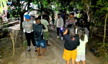 Gelar-Patroli-Dialogis-Malam-Hari,-Polres-Flores-Timur-Jaga-Larantuka-Tetap-Kondusif