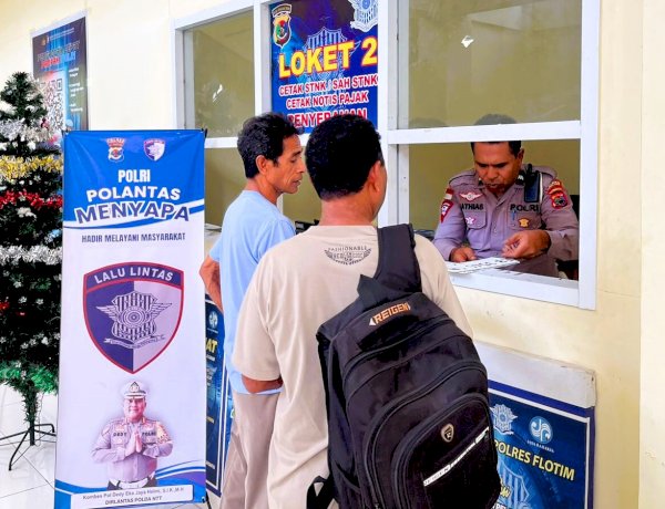 Tak Perlu Antre Lama, Satlantas Polres Flores Timur Gelar Pelayanan Ramah dan Humanis