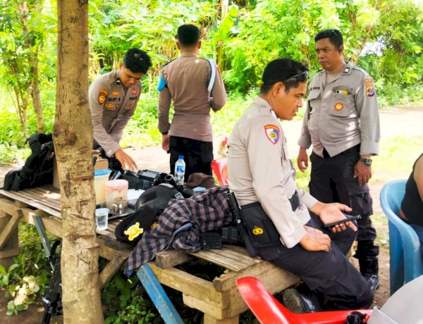 Jamin Keamanan Warga, Polres Flotim Menempatkan Pos PAM di Kedua Lokasi yang Bertikai