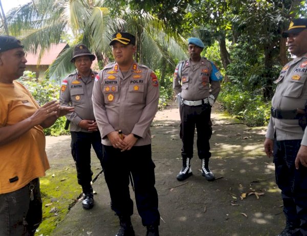 Redam Ketegangan, Kapolres Flotim Turun Langsung Temui Warga