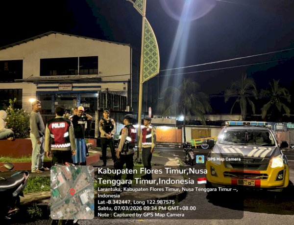 Sat Samapta Polres Flotim Pastikan Situasi Kota Tetap Aman di Bulan Puasa