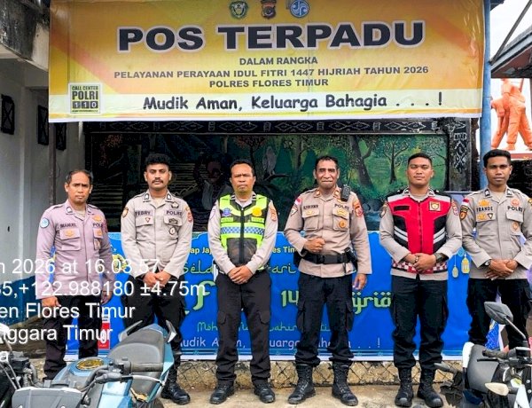 Operasi Ketupat Turangga 2026, Polres Flores Timur Dirikan Pos Terpadu dan Pos Pelayanan