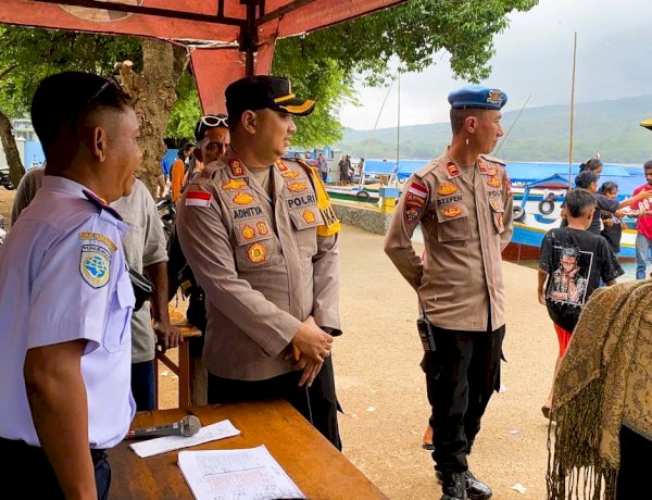 Pastikan Kesiapan Pengamanan, Kapolres Tinjau Jalur Penyeberangan Pante Palo
