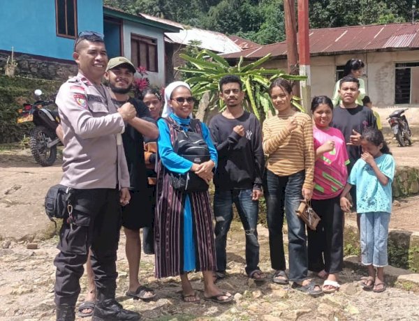 Bhabinkamtibmas Desa Nimundanibao Intensifkan Imbauan Kamtibmas