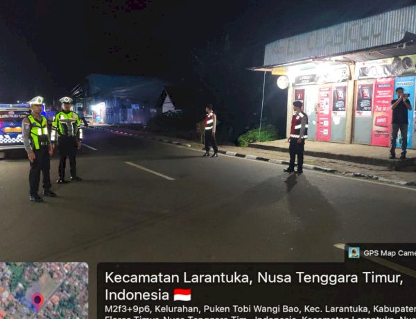 Menyapa Malam dengan Kepedulian, Patroli Polres Flores Timur Jaga Ketenangan