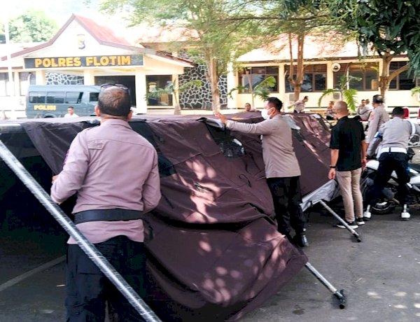 Gempa Guncang Flores, Polres Flotim Bergerak Bangun Pos Siaga Bencana