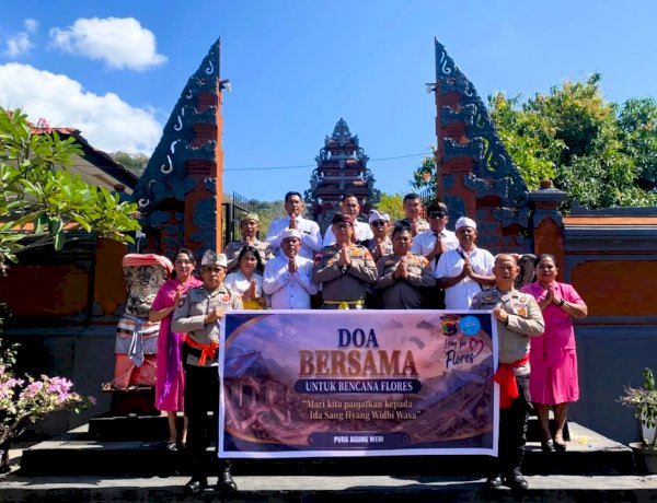 Doa dan Kepedulian untuk Gempa Flores, Polres Flores Timur Gelar Doa Bersama Lintas Agama