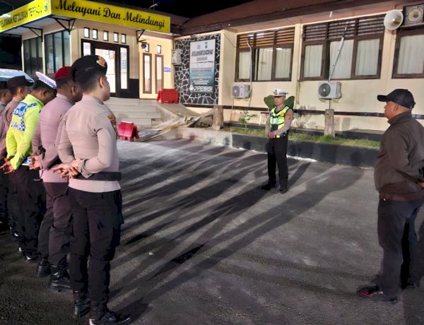 Malam Bukan Alasan untuk Lengah, Polres Flotim Gelar Patroli Jaga Kota Larantuka